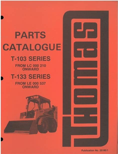 thomas 1300 skid steer parts schematic|thomas loaders t133.